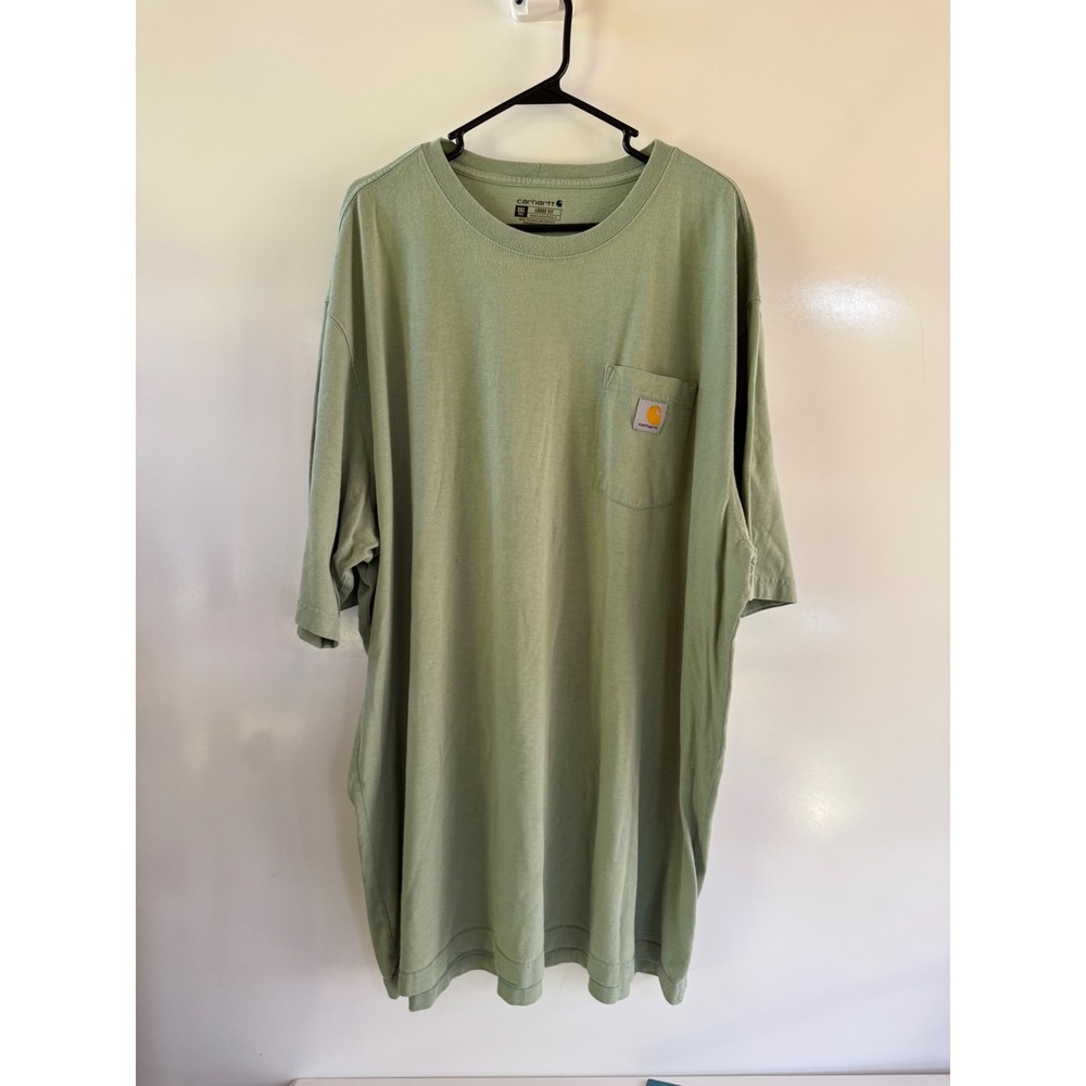 Carhartt K87 Loose Fit Pocket T-Shirt Mens 3XL Tall Sage Green Short Sleeve Tee